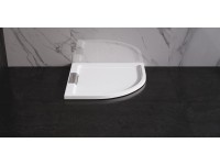 PETRA Zuhanytálca íves öntött márvány 80x80x3,5 cm