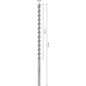 Bosch SDS max-4 ütvefúró, 20 mm átmérő, 520 mm teljes hossz, betonhoz és falazathoz.