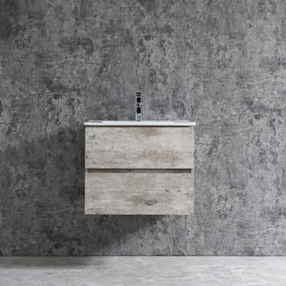 Sanotechnik Corbo mosdókagyló 60 cm szürke Softclose funkcióval