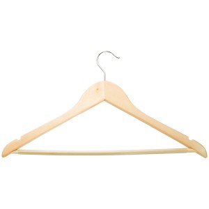Fa vállfa rúddal, 8 darabos csomag nadrágokhoz és felsőkhöz, a Textil tárolás kategóriából.