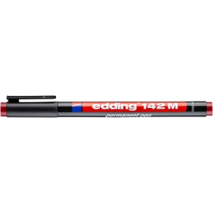 Edding 142 M tartós marker, fekete és piros filctoll.