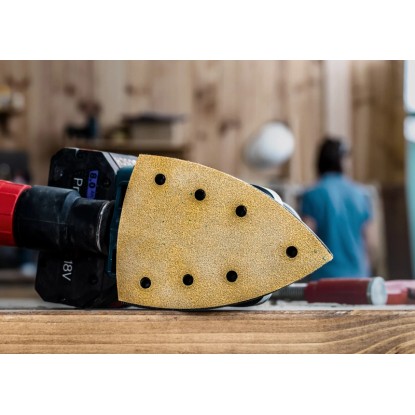 Bosch Expert C470 csiszolólap K120, 10 db, rezgőcsiszolókhoz. Tépőzáras csiszolópapír.