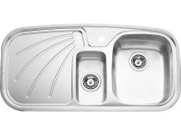 OBI Quadra Duo 100 beépíthető mosogató, rozsdamentes acél, szögletes OBI Quadra Duo 100 beépíthető mosogató, rozsdamentes acél, szögletes