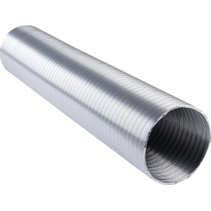 ALU-Flex cső 2,5 m, 100-as rendszer lapos és kör keresztmetszetű csőrendszerekhez, alumíniumból.