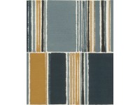 Rasch fátyoltapéta Florentine III 484441 Patchwork kék-szürke 10,05 m x 0,53 m