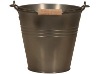 Blacklook cink vödör fogantyúval/famarkolattal 3,2 l 25,5 cm x 23 cm x 22,5 cm