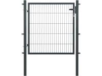 Floraworld egyszárny kapu kétrudas hálós kerítéspanel antracit 100 cm x 120 cm