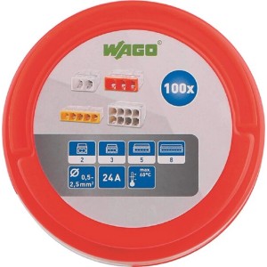 Wago kapcsok 100 db-os dobozban