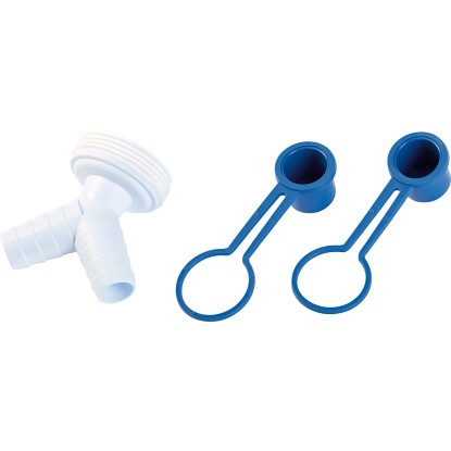 OBI dupla csatlakozófej 47,8 mm (G 1 1/2) x 20 mm - 24 mm fehér