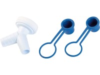 OBI dupla csatlakozófej 47,8 mm (G 1 1/2) x 20 mm - 24 mm fehér