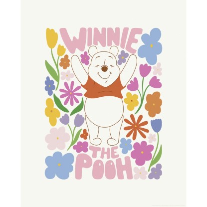 Komar Disney Winnie the Pooh Happy Botanical falikép 40 cm x 50 cm színes