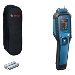 Bosch Professional GMP 1-13 anyag nedvességmérő tokkal és elemekkel.