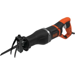 Black+Decker BES301 szablyafűrész, 750 W, fa- és fémfűrészlappal.