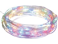 LED drótfényfüzér 80 LED többszínű 8 m