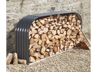 Floraworld fedett kandallófa-állvány lapos ív antracit Floraworld fedett kandallófa-állvány lapos ív antracit