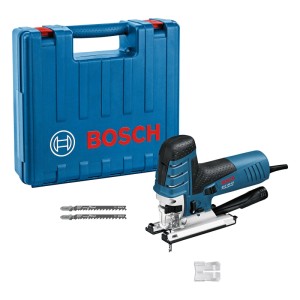 Bosch Professional GST 150 CE 780 W szúrófűrész, kék, kofferrel és fűrészlapokkal a pontos vágásokhoz.