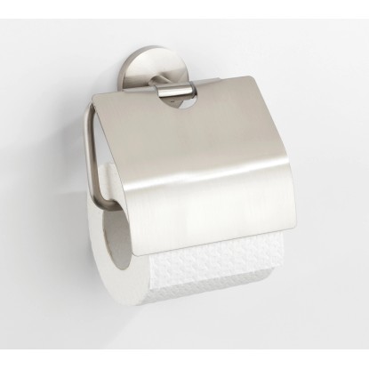 Wenko Cuba WC-papír tartó fedéllel cinköntvény 13,5 cm x 13,5 cm x 4 cm