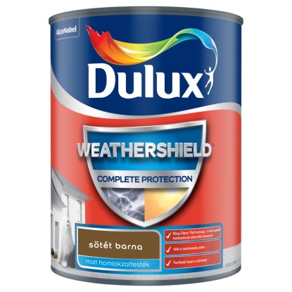 Dulux Weathershield Complete Protection homlokzatfesték sötétbarna 0,9 l