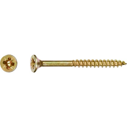 Süllyesztett fejű univerzális csavar PZ-behajtás 4 mm x 40 mm 25 darab