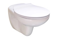 Verosan+ Hanna fali WC-szett öblítőperem nélkül fehér WC-ülőkével Verosan+ Hanna fali WC-szett öblítőperem nélkül fehér WC-ülőkével