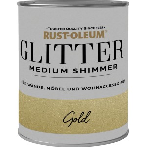 Rust-Oleum csillámfesték, Medium Shimmer Gold, falakra és bútorokra.