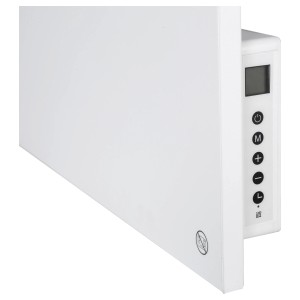 E2 Elektro Infrae² Smart & Easy L fűtőpanel, 700 W, fehér infravörös fűtő digitális vezérlőpanellel.