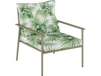 Dalysford balkon szék zöld levélmintás 80 cm x 83 cm x 72 cm - 2 darab