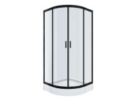Cersanit Brasco ívestolóajtós zuhanykabin zuhanytálcával 90 fekete Cersanit Brasco ívestolóajtós zuhanykabin zuhanytálcával 90 fekete