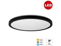 Fali és mennyezeti panel lámpa TWICE R420 24W CCT fekete