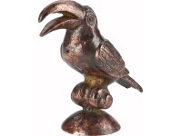 Dekoratív madár Dark Wonder bronz-arany 15 cm x 6,5 cm x 17,5 cm