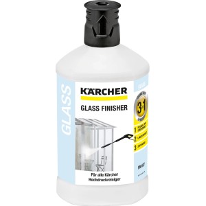 Kärcher Glass Finisher 3in1, 1 literes flakon. Tisztítószer csíkmentes üvegfelületekhez.