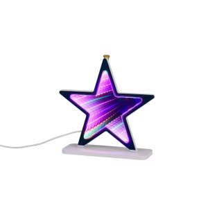 Csillag alakú LED Etoile fali lámpa többszínű effekttel és USB csatlakozással.