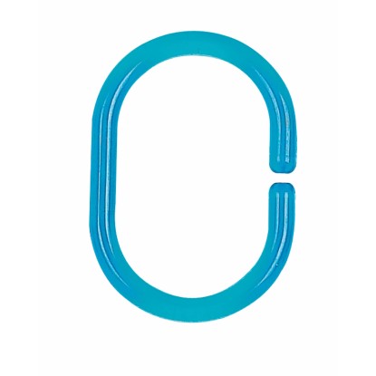 Spirella C-Minor zuhanyfüggönygyűrű műanyag átlátszó Clear Aqua