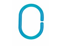 Spirella C-Minor zuhanyfüggönygyűrű műanyag átlátszó Clear Aqua Spirella C-Minor zuhanyfüggönygyűrű műanyag átlátszó Clear Aqua