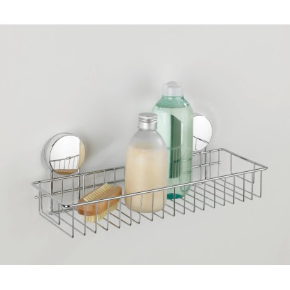 Wenko Static Loc Plus acél fali tartó króm 35 cm x 13 cm x 13 cm