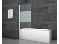 Aurlane White Classic kádparaván 80 cm x 140 cm fehér 1 szárnyú