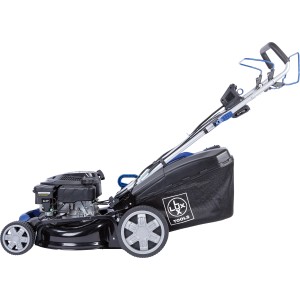 LUX-TOOLS B-RM-46-AE B benzines fűnyíró, 46 cm vágási szélesség, fűgyűjtő kosárral.