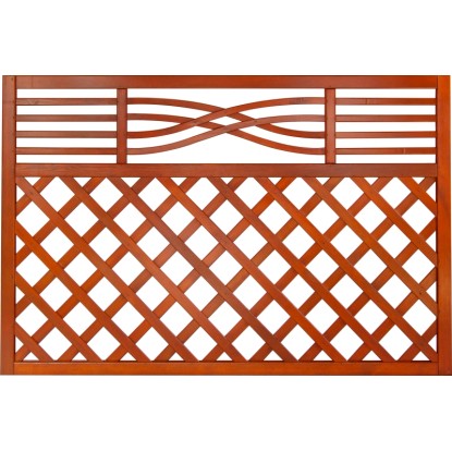 Malaga rácsos kerítéselem 120 cm x 180 cm tikfa