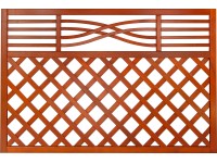 Malaga rácsos kerítéselem 120 cm x 180 cm tikfa