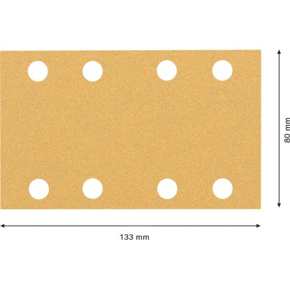 Bosch Expert C470 csiszolólap, 80x133mm, K80, 10 db. Tartozékok rezgőcsiszolókhoz.