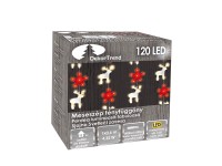DekorTrend Meseszép fényfüzér 48 LED 2,8 m karácsonyi motívumok melegfehér