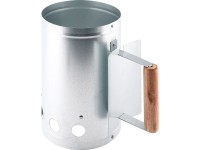 Grill begyújtókémény fafogantyúval 27,5 cm x 16 cm x 27 cm Grill begyújtókémény fafogantyúval 27,5 cm x 16 cm x 27 cm