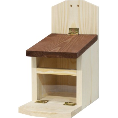 Mókusház mandulafenyőből és akrilüvegből 14 cm x 25 cm