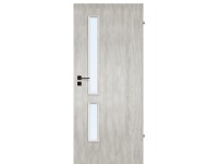 Lemezelt beltéri ajtólap Zaria 4 / 4 Szürke Tölgy 90 cm x 210 cm balos