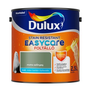 Dulux EasyCare mohazöld, matt beltéri falfesték 2,5 literes vödörben.