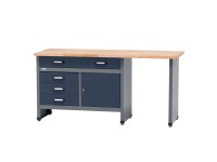 Küpper munkapad egyajtós 4 fiókkal 84cm x 170 cm x 60 cm sötétkék