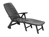 Jazz műanyag napozóágy grafit