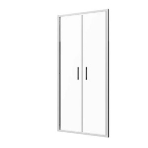 Sanoslim kétszárnyas lengőajtó 90 cm króm
