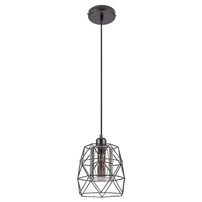 Rábalux Emrys beltéri függeszték matt fekete E27 1xMAX40W IP20