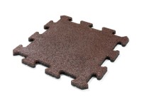 Gumi burkoló lap 500 mm x 500 mm x 25 mm barna Puzzle